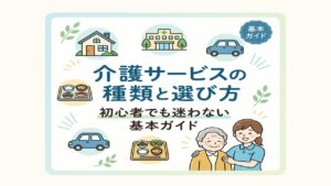 最初は何のサービスを使えばいいか分からない介護は初めての方に、社会福祉士・介護福祉士が介護サービスの大まかな種類と選び方について分かりやすく解説しています。