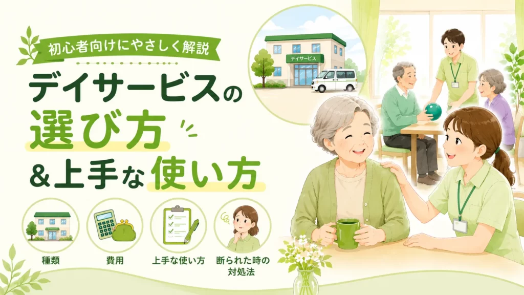 デイサービスの選び方と上手な使い方の記事のアイキャッチ